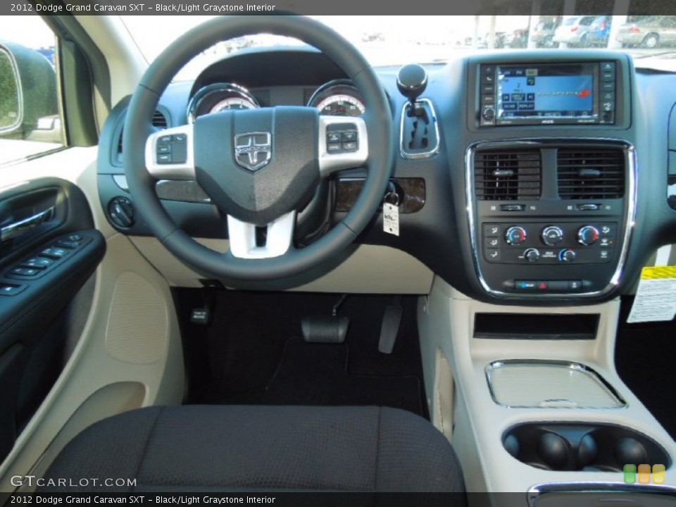 Black/Light Graystone Interior Dashboard for the 2012 Dodge Grand Caravan SXT #68884866
