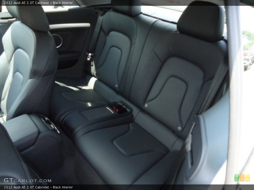 Black Interior Rear Seat for the 2012 Audi A5 2.0T Cabriolet #68885112