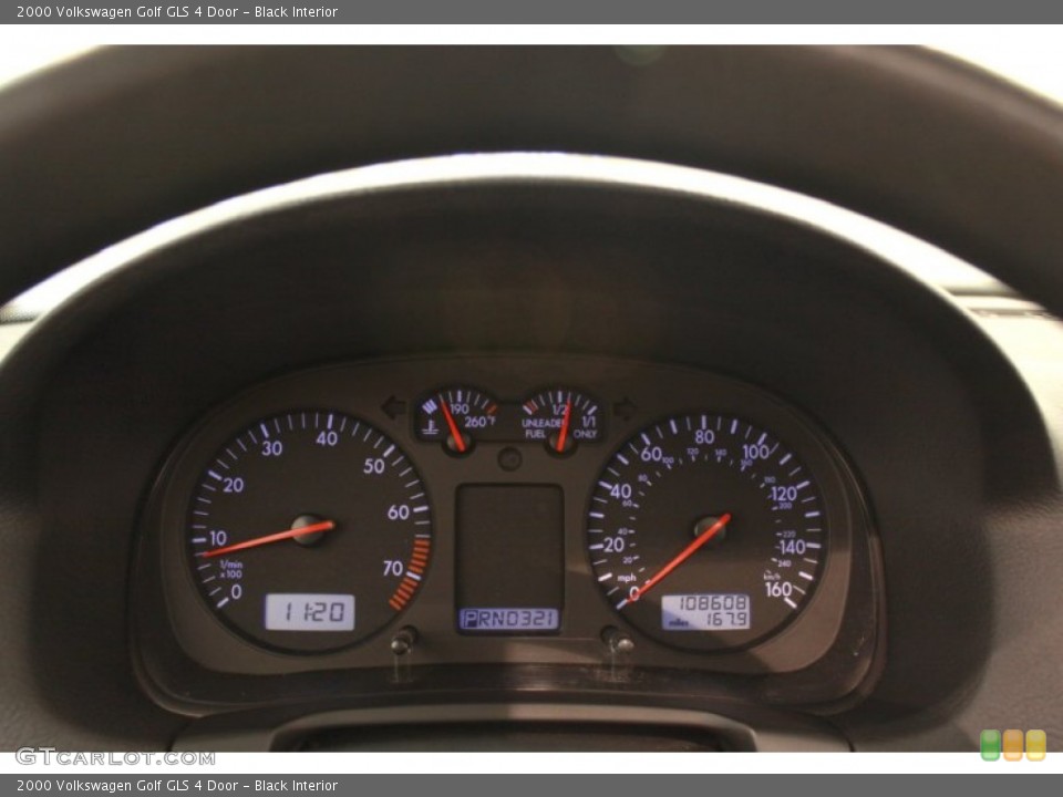 Black Interior Gauges For The 2000 Volkswagen Golf Gls 4