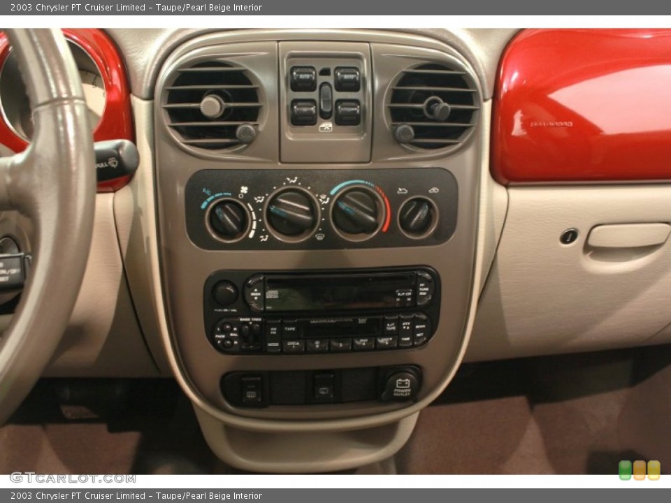 Taupe/Pearl Beige Interior Controls for the 2003 Chrysler PT Cruiser Limited #68885925