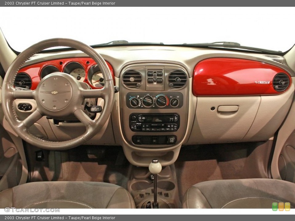 Taupe/Pearl Beige Interior Dashboard for the 2003 Chrysler PT Cruiser Limited #68885967