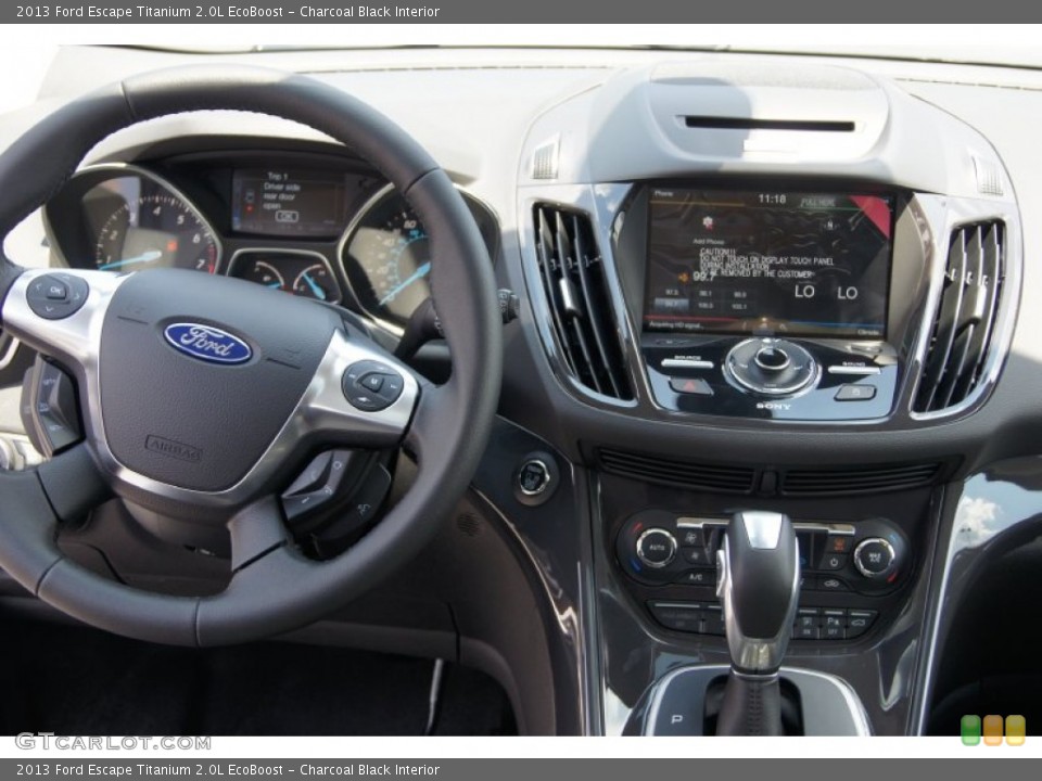 Charcoal Black Interior Dashboard for the 2013 Ford Escape Titanium 2.0L EcoBoost #68886318