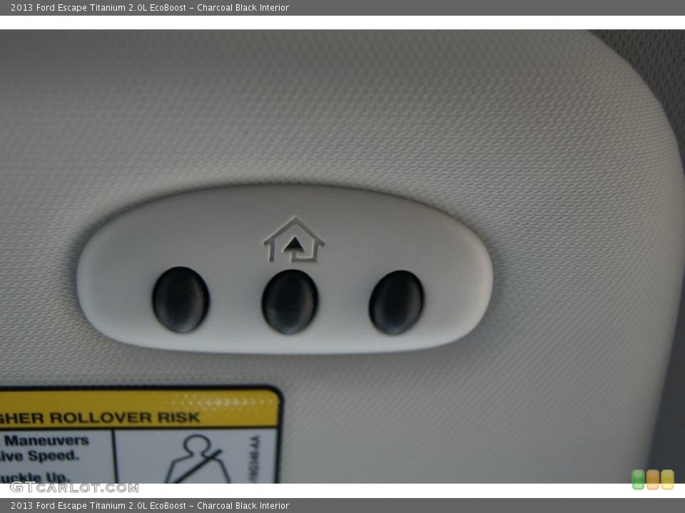 Charcoal Black Interior Controls for the 2013 Ford Escape Titanium 2.0L EcoBoost #68886426