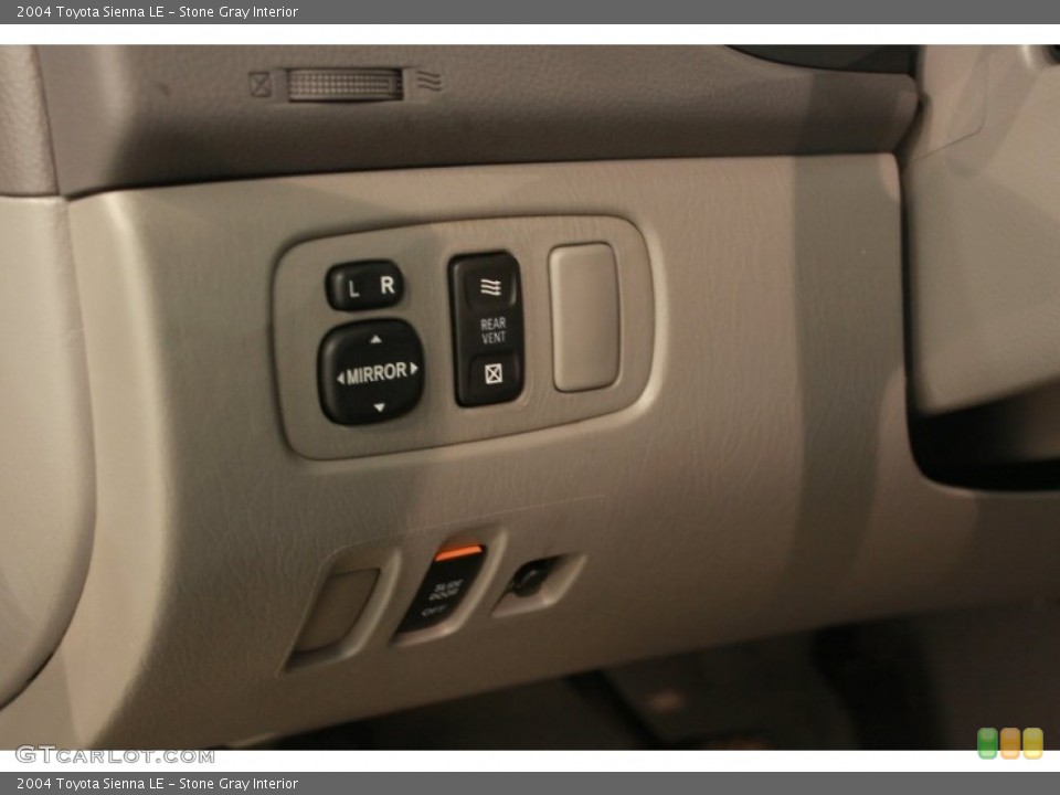Stone Gray Interior Controls for the 2004 Toyota Sienna LE #68886957