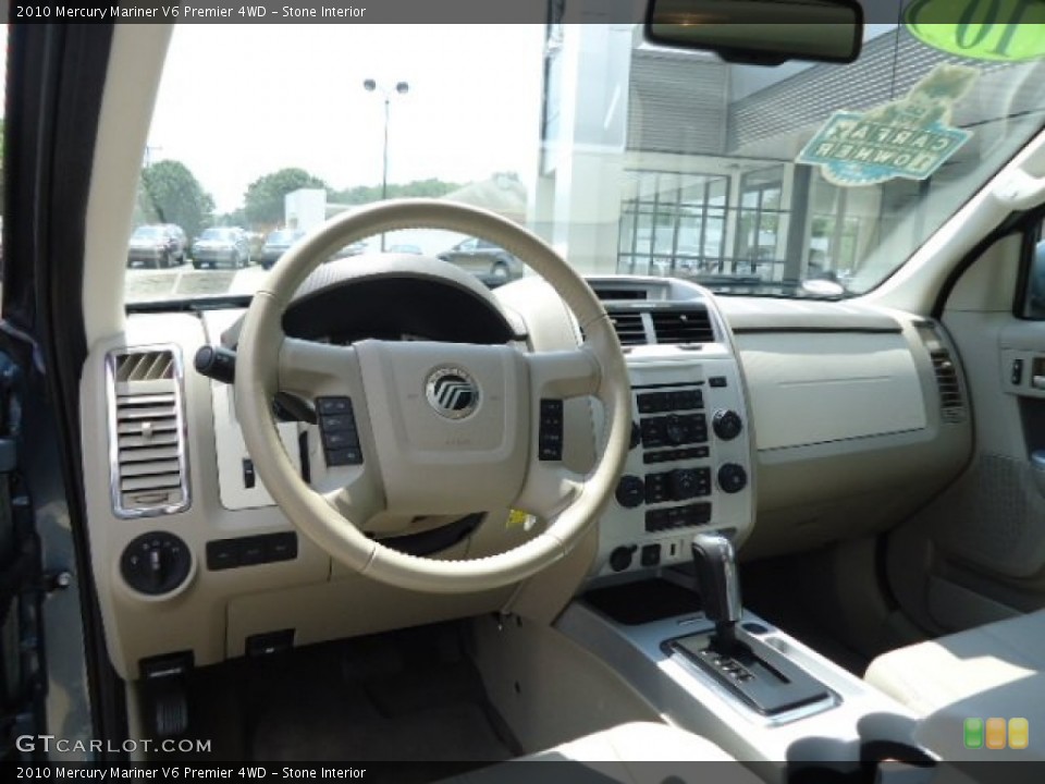 Stone Interior Dashboard for the 2010 Mercury Mariner V6 Premier 4WD #68886972