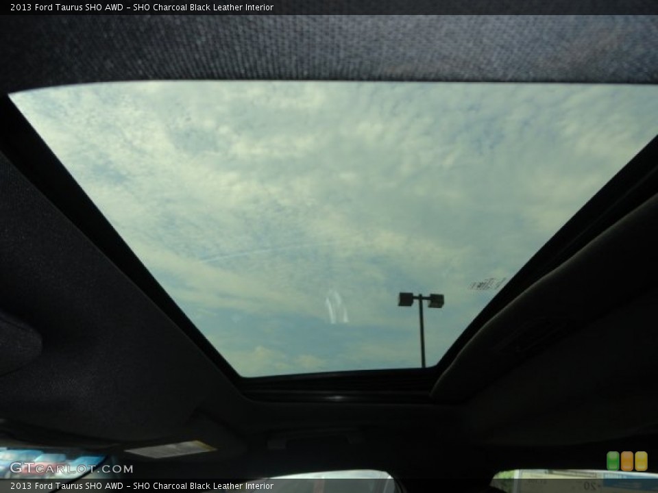 SHO Charcoal Black Leather Interior Sunroof for the 2013 Ford Taurus SHO AWD #68887512