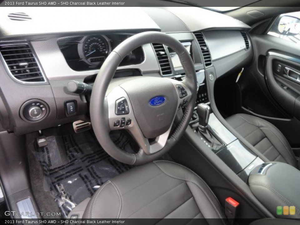 SHO Charcoal Black Leather Interior Prime Interior for the 2013 Ford Taurus SHO AWD #68887524