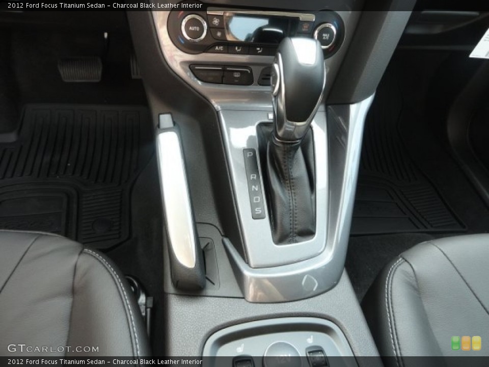 Charcoal Black Leather Interior Transmission for the 2012 Ford Focus Titanium Sedan #68887650
