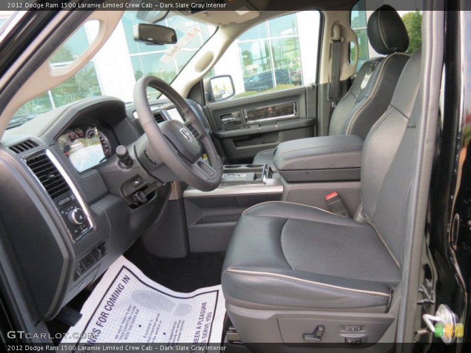 Dark Slate Gray Interior Photo for the 2012 Dodge Ram 1500 Laramie Limited Crew Cab #68887944