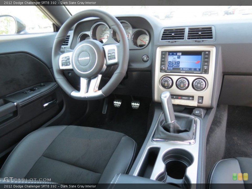 Dark Slate Gray Interior Dashboard for the 2012 Dodge Challenger SRT8 392 #68888238