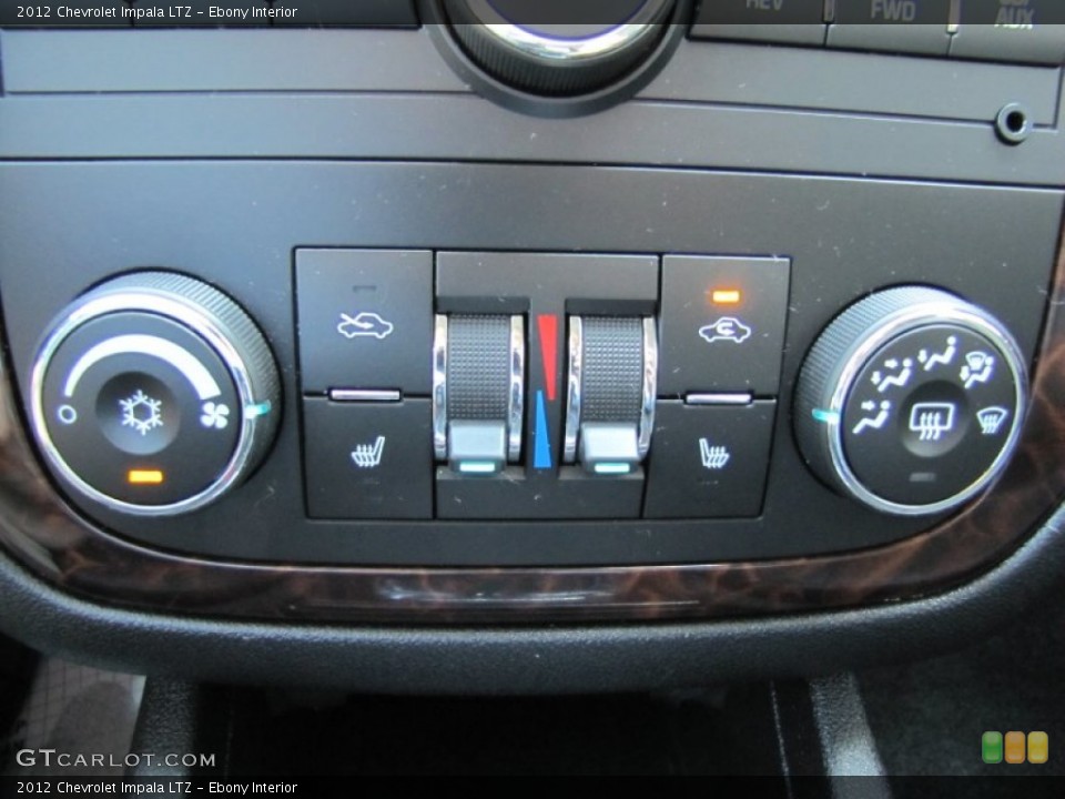 Ebony Interior Controls for the 2012 Chevrolet Impala LTZ #68891172