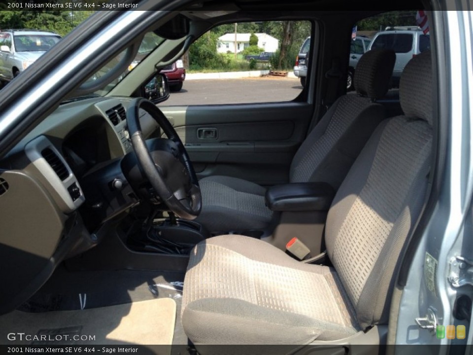 Sage Interior Front Seat for the 2001 Nissan Xterra SE V6 4x4 #68891316