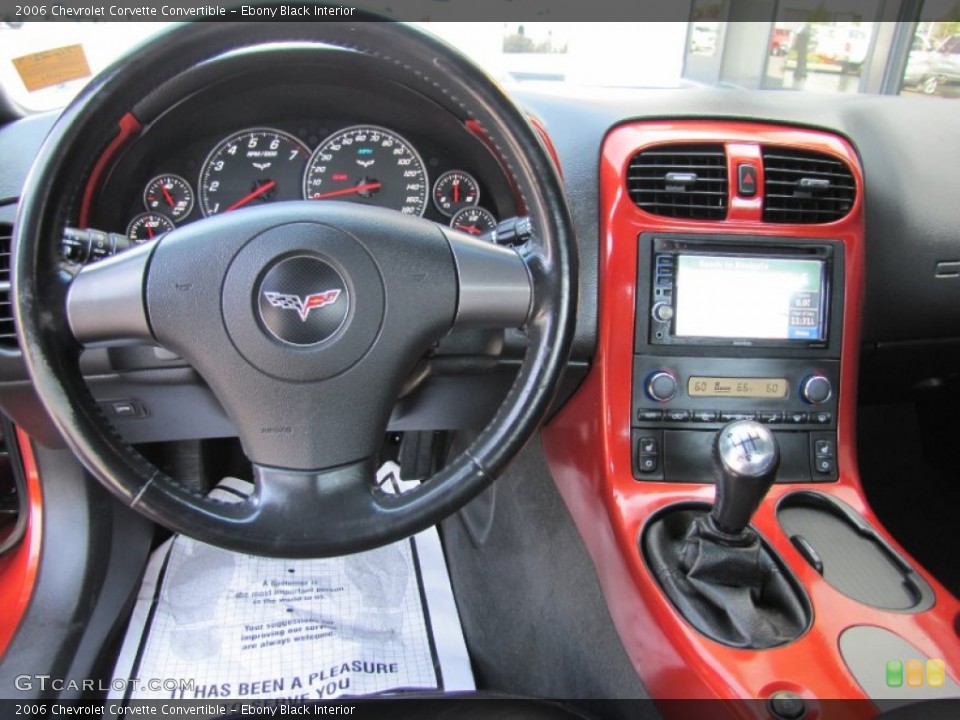 Ebony Black Interior Dashboard for the 2006 Chevrolet Corvette Convertible #68891658