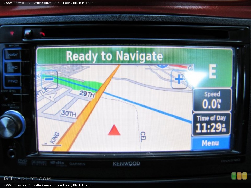 Ebony Black Interior Navigation for the 2006 Chevrolet Corvette Convertible #68891732