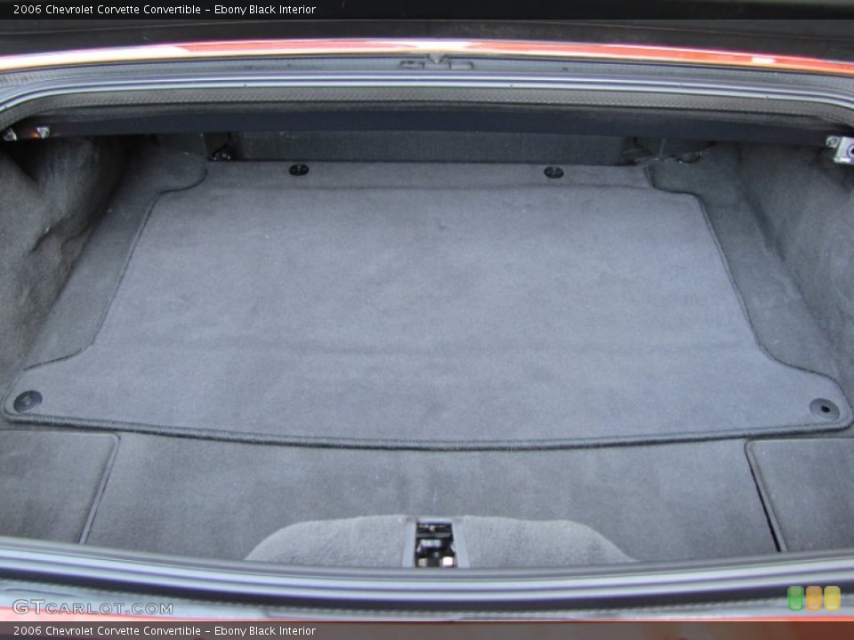 Ebony Black Interior Trunk for the 2006 Chevrolet Corvette Convertible #68891777