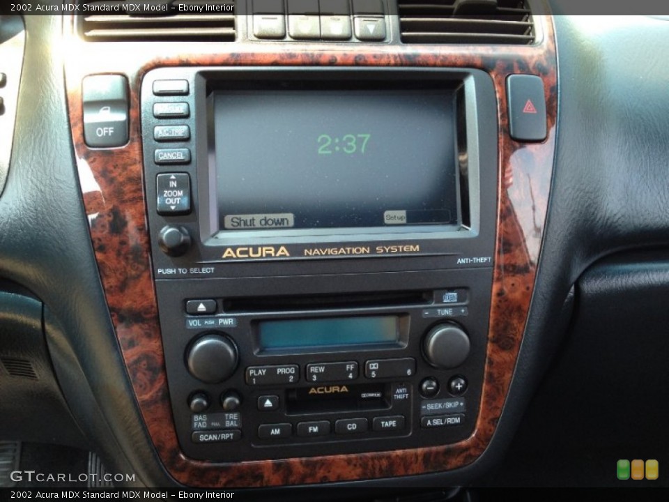 Ebony Interior Controls for the 2002 Acura MDX  #68891868