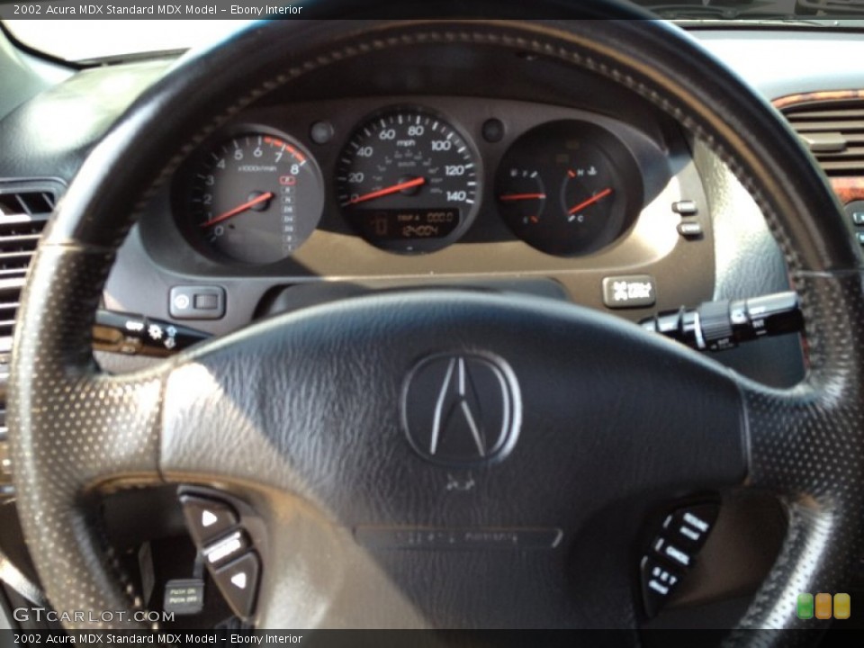 Ebony Interior Steering Wheel for the 2002 Acura MDX  #68891877