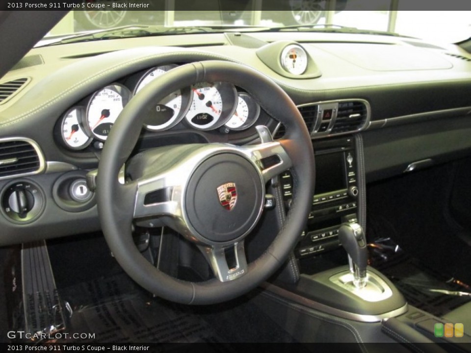 Black Interior Dashboard for the 2013 Porsche 911 Turbo S Coupe #68892369