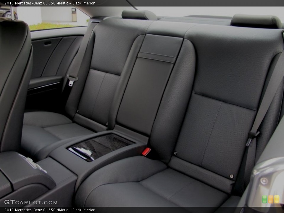 Black Interior Rear Seat for the 2013 Mercedes-Benz CL 550 4Matic #68892755