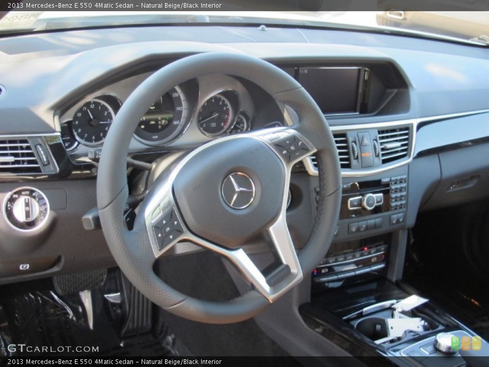 Natural Beige/Black Interior Dashboard for the 2013 Mercedes-Benz E 550 4Matic Sedan #68893086