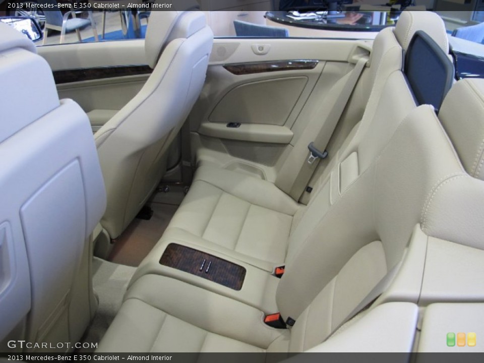 Almond Interior Rear Seat for the 2013 Mercedes-Benz E 350 Cabriolet #68893173