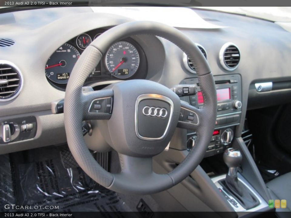 Black Interior Steering Wheel for the 2013 Audi A3 2.0 TFSI #68893323