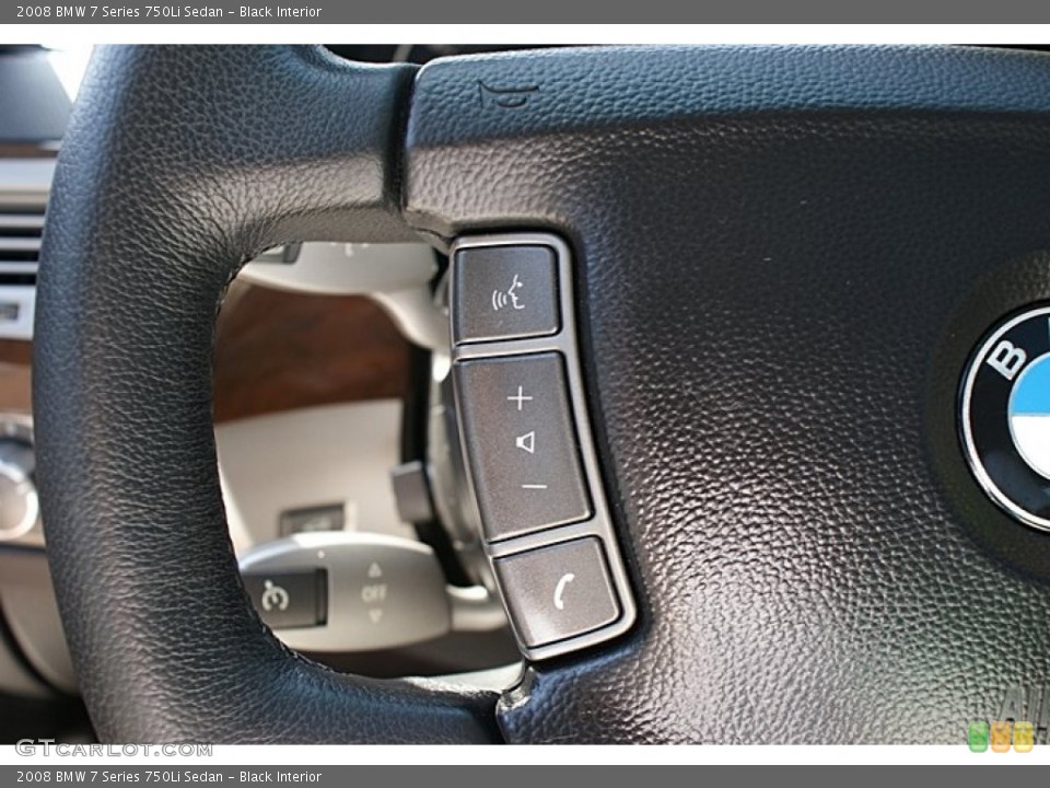 Black Interior Controls for the 2008 BMW 7 Series 750Li Sedan #68893461