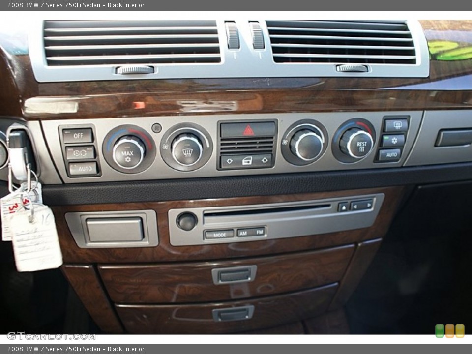 Black Interior Controls for the 2008 BMW 7 Series 750Li Sedan #68893495