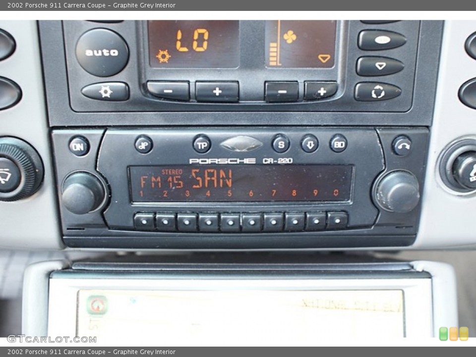 Graphite Grey Interior Audio System for the 2002 Porsche 911 Carrera Coupe #68894235