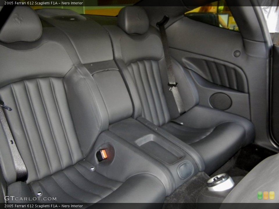 Nero Interior Rear Seat for the 2005 Ferrari 612 Scaglietti F1A #68894718