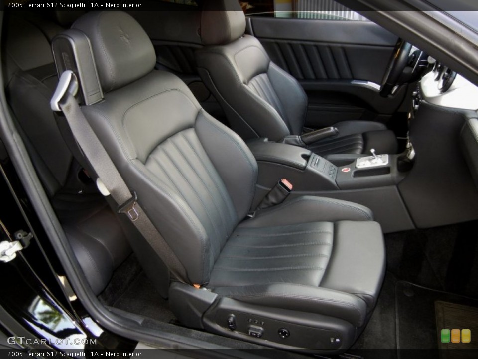 Nero Interior Front Seat for the 2005 Ferrari 612 Scaglietti F1A #68894727