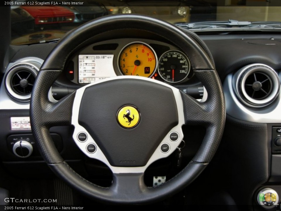Nero Interior Steering Wheel for the 2005 Ferrari 612 Scaglietti F1A #68894793