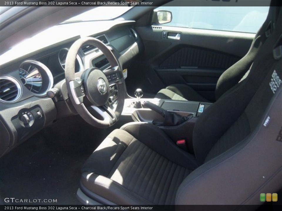 Charcoal Black/Recaro Sport Seats Interior Prime Interior for the 2013 Ford Mustang Boss 302 Laguna Seca #68896842