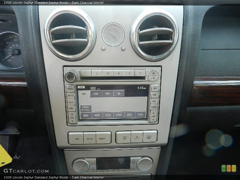Dark Charcoal Interior Controls for the 2006 Lincoln Zephyr  #68897022