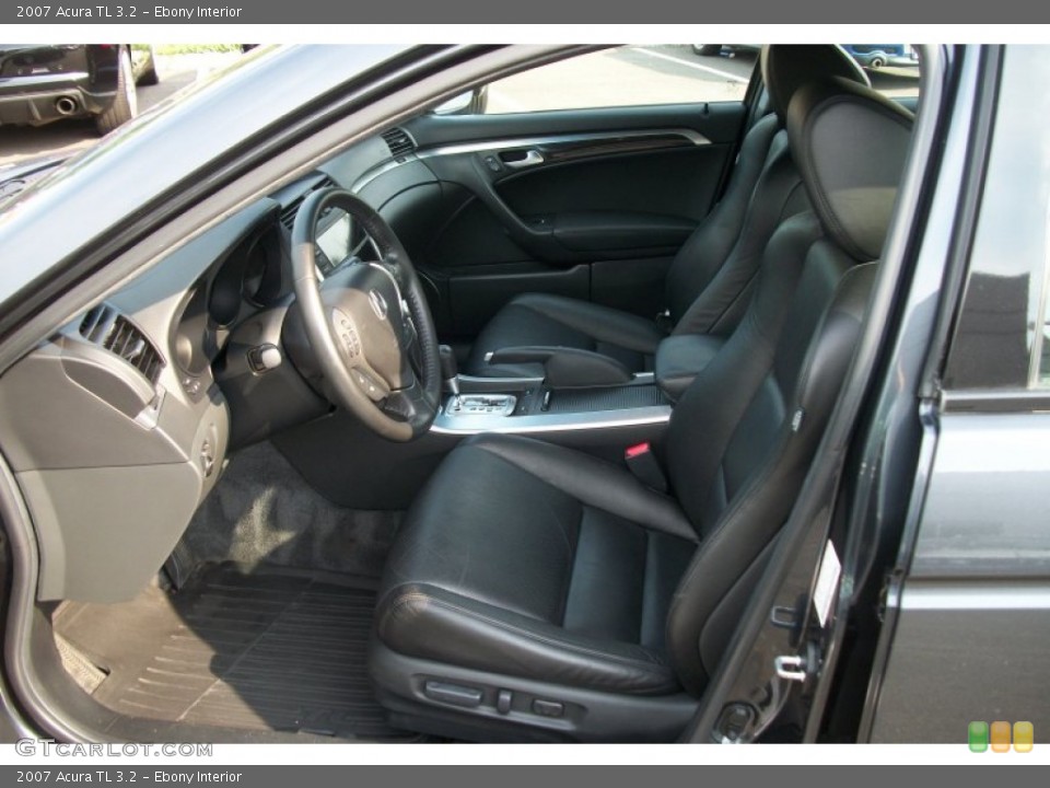 Ebony Interior Front Seat for the 2007 Acura TL 3.2 #68898240