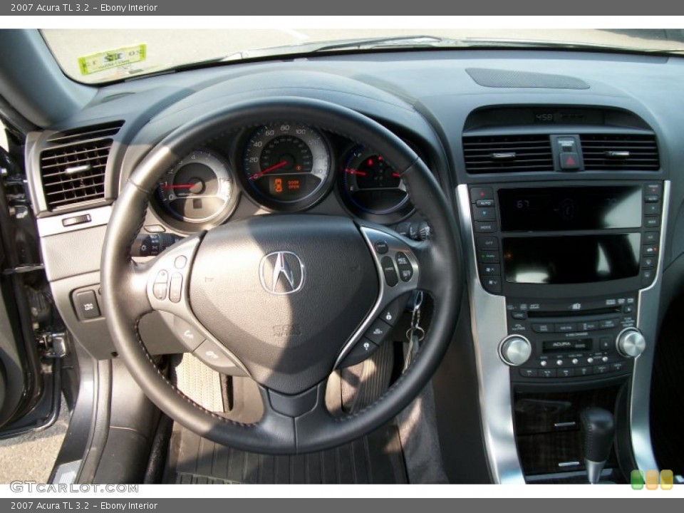 Ebony Interior Steering Wheel for the 2007 Acura TL 3.2 #68898250