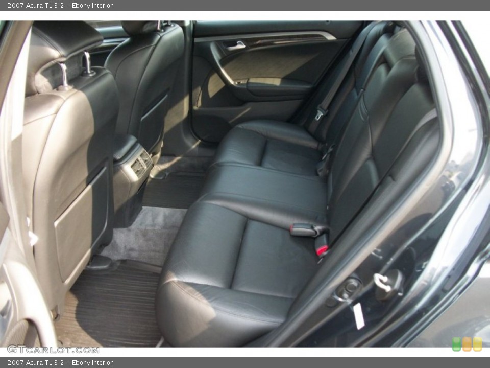 Ebony Interior Rear Seat for the 2007 Acura TL 3.2 #68898270