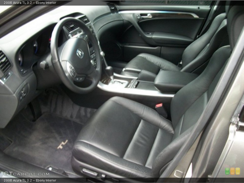 Ebony Interior Front Seat for the 2008 Acura TL 3.2 #68898636