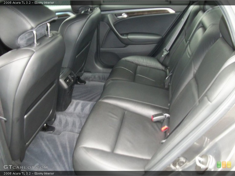 Ebony Interior Rear Seat for the 2008 Acura TL 3.2 #68898645