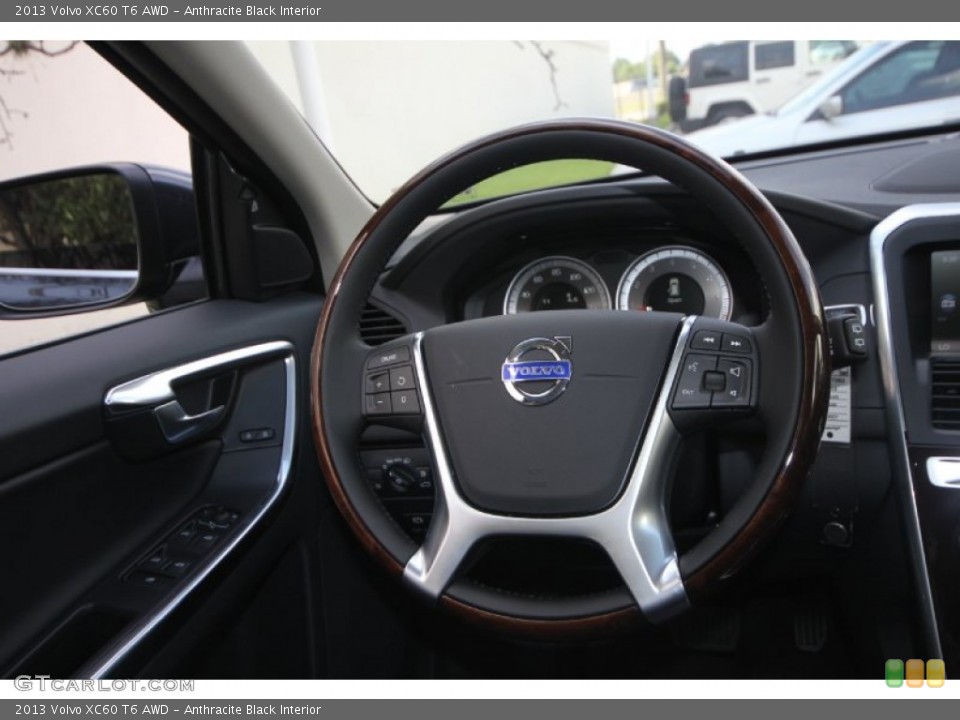 Anthracite Black Interior Steering Wheel for the 2013 Volvo XC60 T6 AWD #68900136