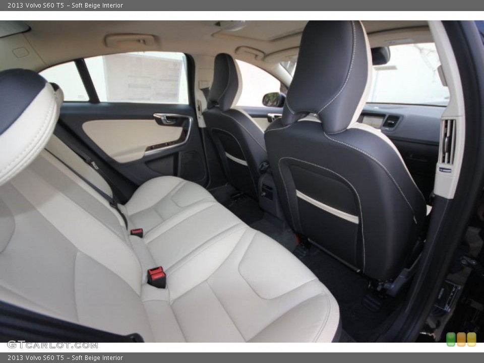 Soft Beige Interior Rear Seat for the 2013 Volvo S60 T5 #68900479