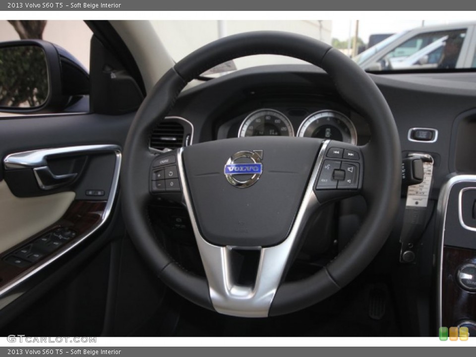 Soft Beige Interior Steering Wheel for the 2013 Volvo S60 T5 #68900488