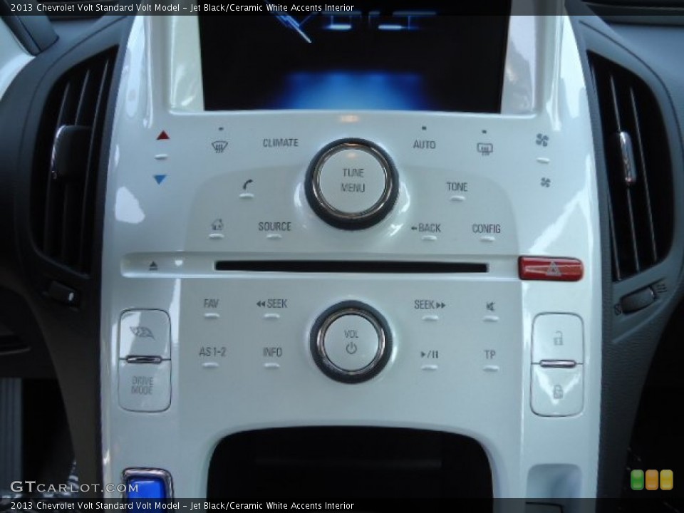Jet Black/Ceramic White Accents Interior Controls for the 2013 Chevrolet Volt  #68900718