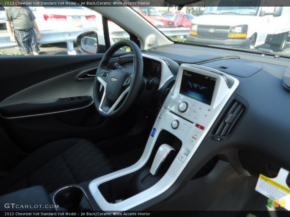 Jet Black/Ceramic White Accents Interior Dashboard for the 2013 Chevrolet Volt  #68900736