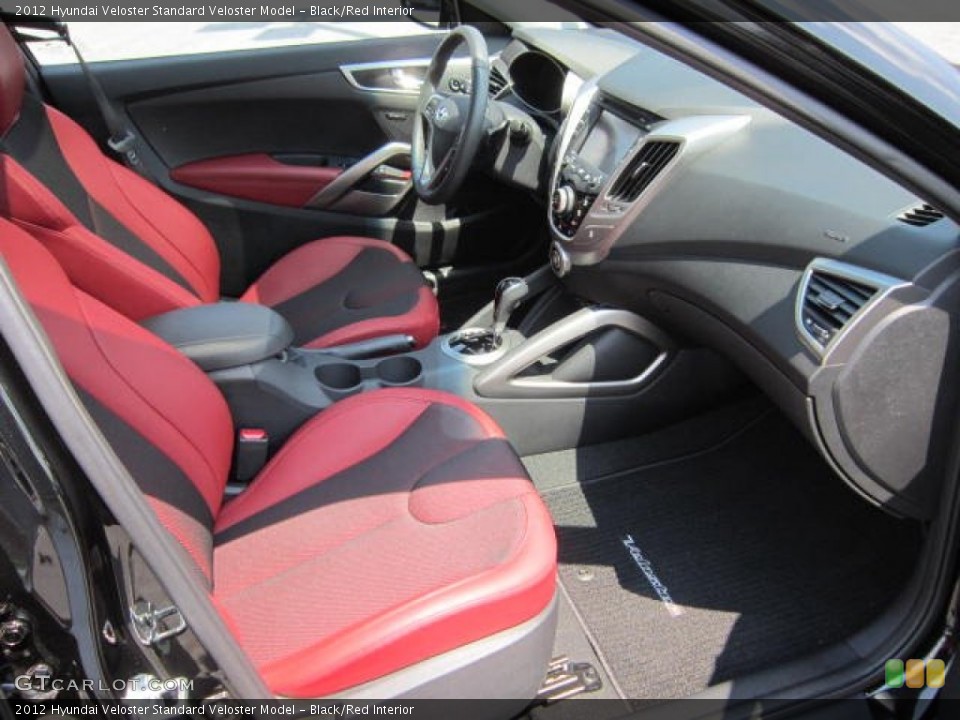 Black/Red Interior Photo for the 2012 Hyundai Veloster  #68901544