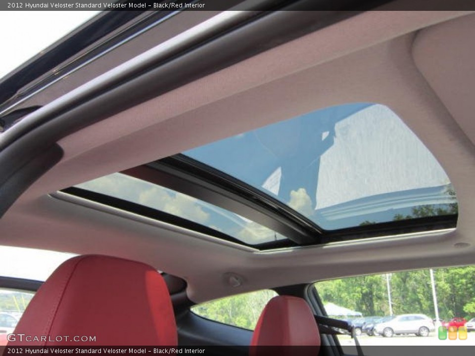 Black/Red Interior Sunroof for the 2012 Hyundai Veloster  #68901554