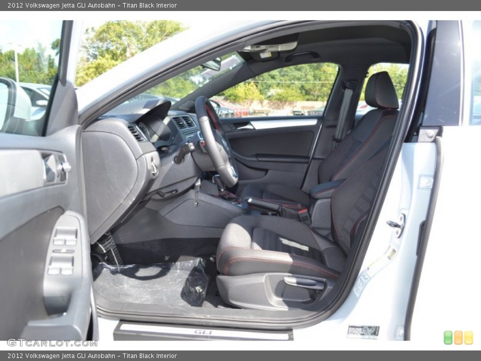 Titan Black Interior Front Seat for the 2012 Volkswagen Jetta GLI Autobahn #68901614