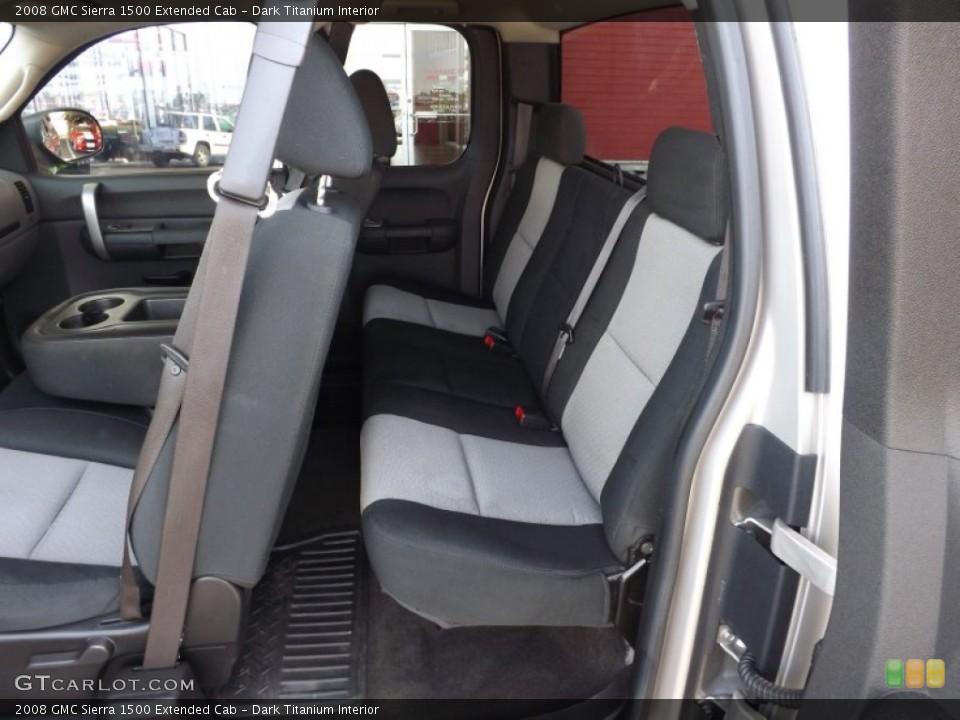Dark Titanium Interior Rear Seat for the 2008 GMC Sierra 1500 Extended Cab #68902002