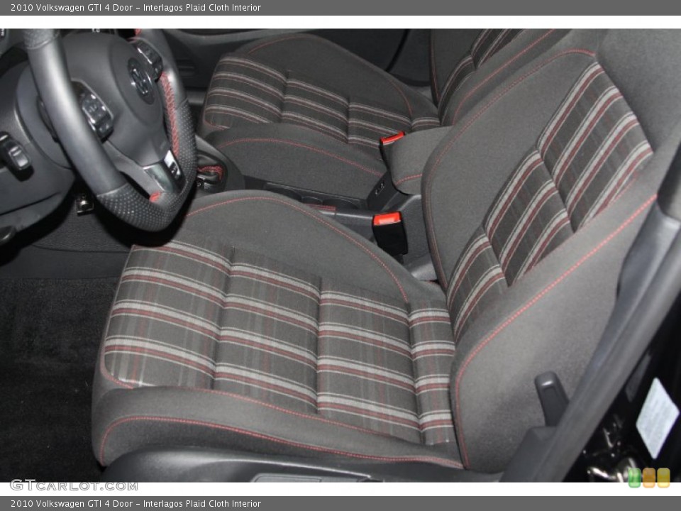 Interlagos Plaid Cloth Interior Front Seat for the 2010 Volkswagen GTI 4 Door #68902014