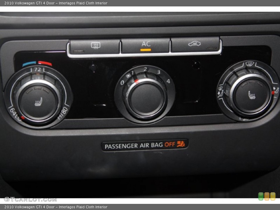 Interlagos Plaid Cloth Interior Controls for the 2010 Volkswagen GTI 4 Door #68902065